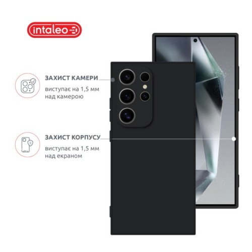 Чохол до мобільного телефона Intaleo SoftShell Samsung Galaxy S24 Ultra Black (1283126590474)