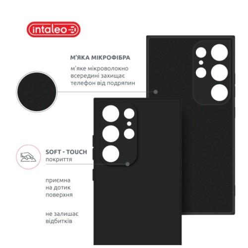 Чохол до мобільного телефона Intaleo SoftShell Samsung Galaxy S24 Ultra Black (1283126590474)
