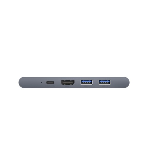 Концентратор Baseus USB-C Thunderbolt 7-in-1 2xUSB 3.0 + 1xUSB-C PD + HDMI 4K60Hz + SD/TF + 1xRJ45 1000Mbps gray (CAHUB-L0G)