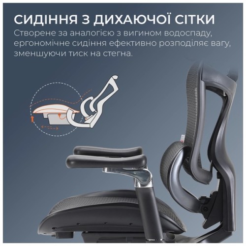 Офісне крісло Sihoo DORO C300 Pro Mesh Black (DORO-C300-PRO-M101)