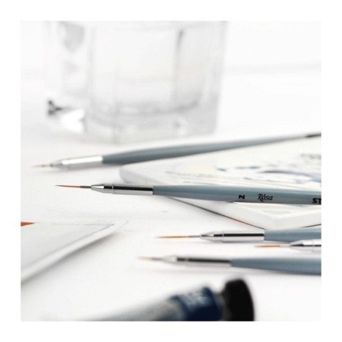 Пензлик для малювання Rosa Синтетика кругла, лайнер, STREAM 123/5, № 1 (4823098517108)