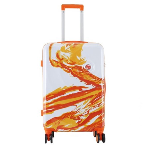 Валіза Semi Line 24" (M) White/Orange Print (T5655-2) (DAS303817)