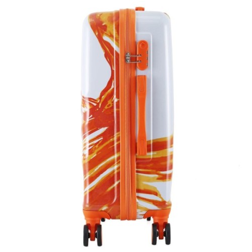 Валіза Semi Line 24" (M) White/Orange Print (T5655-2) (DAS303817)