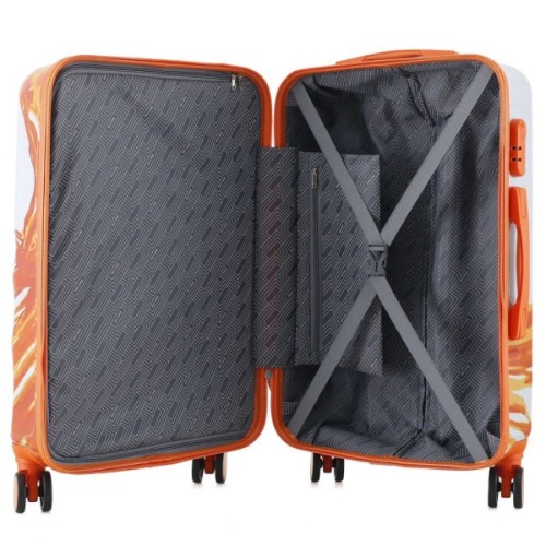 Валіза Semi Line 24" (M) White/Orange Print (T5655-2) (DAS303817)