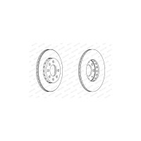 Гальмівний диск FERODO DDF1161C