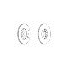 Гальмівний диск FERODO DDF1161C