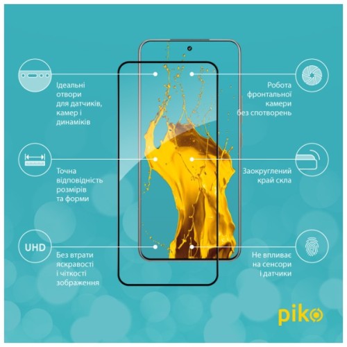 Скло захисне Piko Full Glue ESD Xiaomi 15 Pro Black (1283126625459)