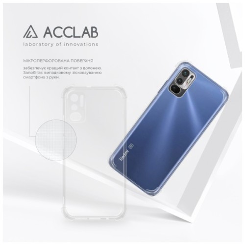Чохол до мобільного телефона ACCLAB ShockProof Xiaomi Redmi Note 10 5G Transparent (1283126554131)
