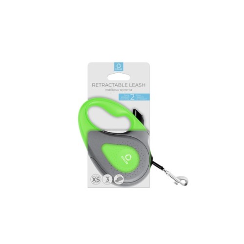 Повідець для собак Collar стрічка XS до 12 кг 3 м салатовий (81235)