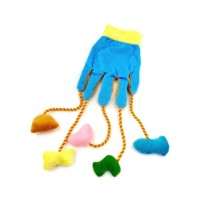 Іграшка для котів Hippie Pet Рукавичка синя 30 см (HIPCT2304084M)