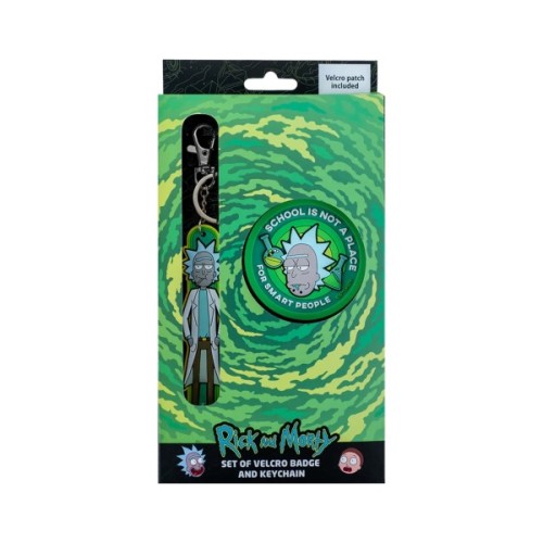 Бейдж Kite набір на липучці та підвіска Rick and Morty (RM24-3010)
