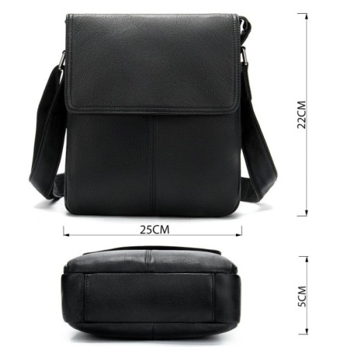 Сумка Vintage Шкіряна Чорна (20015)