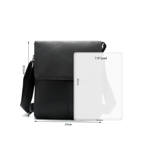 Сумка Vintage Шкіряна Чорна (20015)