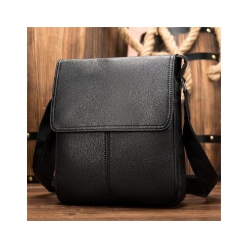 Сумка Vintage Шкіряна Чорна (20015)