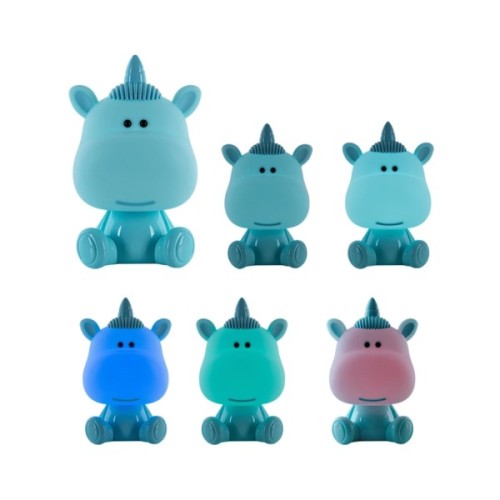 Нічник Kite Світильник LED з акумулятором Unicorn, блакитний (K24-491-1-3)