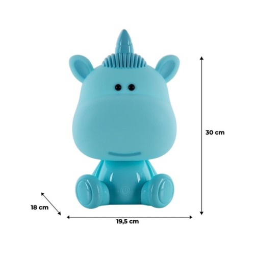 Нічник Kite Світильник LED з акумулятором Unicorn, блакитний (K24-491-1-3)