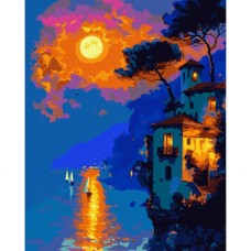 Картина по номерам Santi Захід сонця на узбережжі 40х50 см (956650)