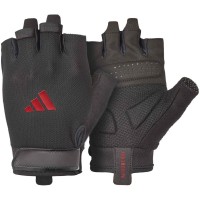 Рукавички для фітнесу Adidas Essential Training Gloves ADGB-15000RD чорний, червоний XS (885652027755)