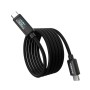 Дата кабель USB-C to USB-C 1.8m PD100W digital display silicone Choetech (XCC-1063)