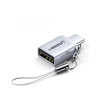 Перехідник OTG USB 3.0 AF to USB-C gray Ugreen (50283)