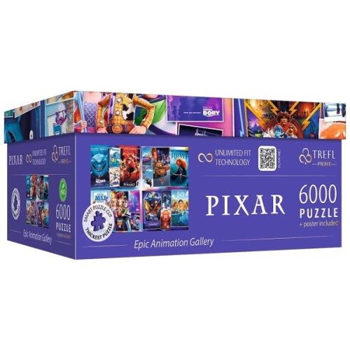 Пазл Trefl UFT Pixar Галерея епічної анімації, 6000 елементів (5900511810387)