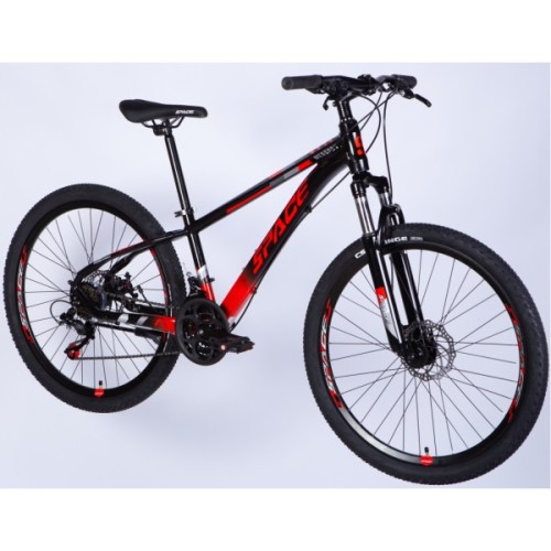 Велосипед Space 24" MERCURY DD FR рама-11" AL 2026 чорно-червоний (OPS-SP-24-065)
