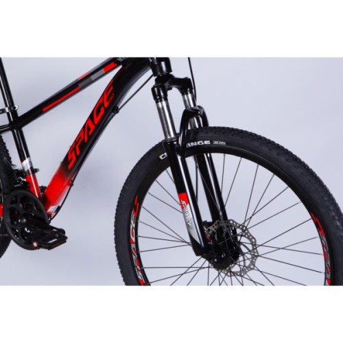 Велосипед Space 24" MERCURY DD FR рама-11" AL 2026 чорно-червоний (OPS-SP-24-065)