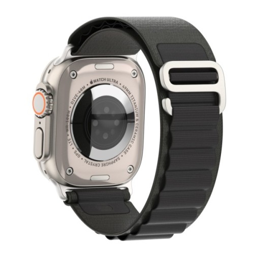 Ремінець до смарт-годинника Armorstandart Alpina Band для Apple Watch 49/46/45/44/42 (Series 1-3) Black (ARM64977)