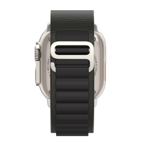 Ремінець до смарт-годинника Armorstandart Alpina Band для Apple Watch 49/46/45/44/42 (Series 1-3) Black (ARM64977)