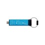 USB флеш накопичувач Kingston 128GB IronKey Keypad 200 Type-C Encrypted Blue USB 3.2 (IKKP200C/128GB)