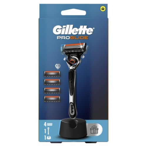 Бритва Gillette Fusion ProGlide з 4 змінними картриджами + Підставка (8700216357227)