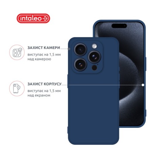 Чохол до мобільного телефона Intaleo SoftShell Apple iPhone 16 Pro Blue (1283126609275)