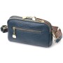 Сумка Vintage На два відділення з натуральної шкіри Синя (22355)