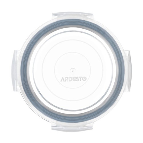 Харчовий контейнер Ardesto Gemini круглий, 0.24л, боросилікатне скло, прозорий (AR1224BRD)