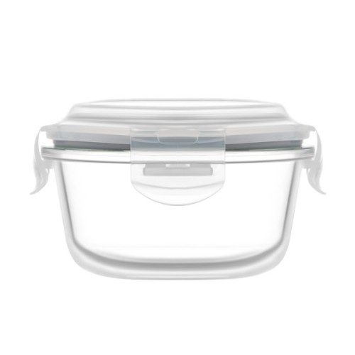 Харчовий контейнер Ardesto Gemini круглий, 0.24л, боросилікатне скло, прозорий (AR1224BRD)