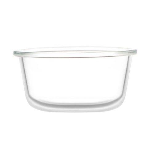 Харчовий контейнер Ardesto Gemini круглий, 0.24л, боросилікатне скло, прозорий (AR1224BRD)