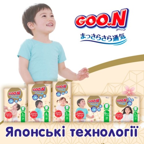 Підгузки GOO.N Premium Soft Трусики 12-17 кг Розмір 5 XL 36 шт (F1010101-158)