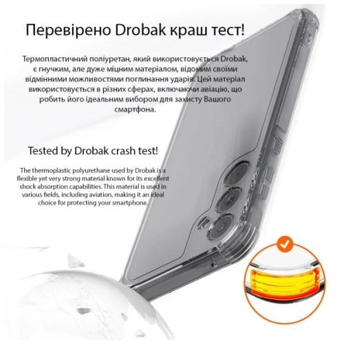 Чохол до мобільного телефона Drobak Acrylic Case with Airbag Samsung Galaxy A25 5G Camera cover (949428)