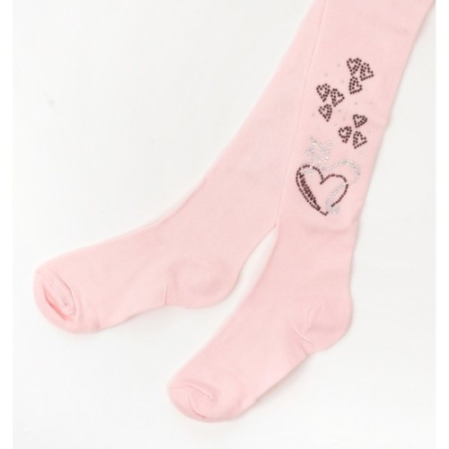 Колготки дитячі BNM зі стразами (M0C0302-1174-5G-pink)