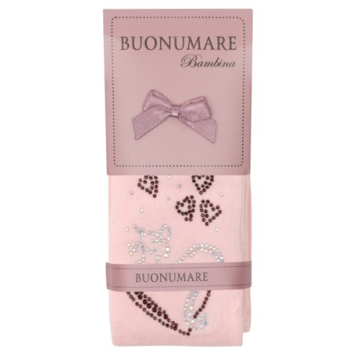 Колготки дитячі BNM зі стразами (M0C0302-1174-5G-pink)