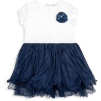 Плаття дитяче Breeze з фатіновой спідницею і квіткою (10671-104G-blue)