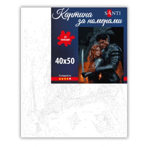 Картина по номерам Santi Шипи та троянди Фейра та Різанд 40х50 см (955061)