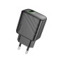 Зарядний пристрій HOCO CS21A USB 18W QC3.0 black (6942007609883)