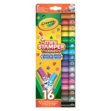 Фломастери Crayola набір міні-фломастерів зі штампами (58-8741)