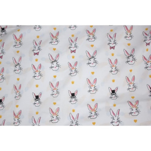 Постільна білизна MirSon Бязь 17-0529 Bunnies white Односпальний (2200003674002)