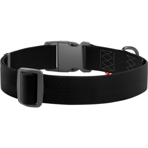 Нашийник для тварин WAUDOG Waterproof з QR паспортом пластиковий фастекс XXL чорний (25111)