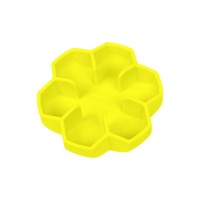 Універсальний посуд для тварин WAUDOG Silicone миска для повільного харчування 450 мл жовта (23538)