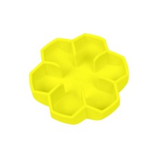 Універсальний посуд для тварин WAUDOG Silicone миска для повільного харчування 450 мл жовта (23538)