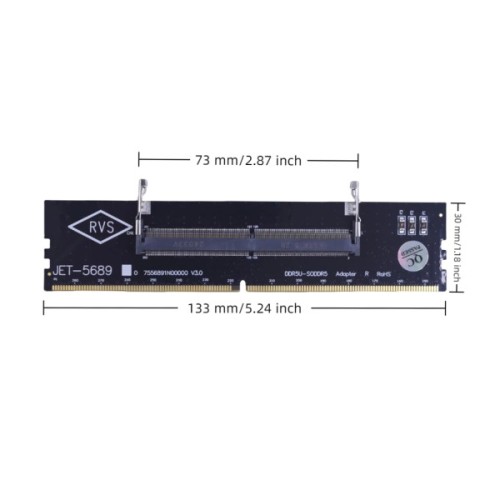 Конвертор Dynamode DDR5 Laptop SO-DIMM to Desktop DIMM RAM Memory (DM-DDR5-DIMM-Converter)