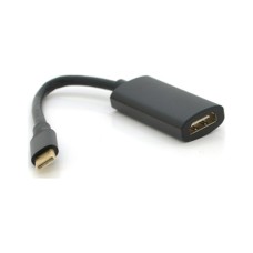 Перехідник USB-C to HDMI F 0.15m black-gray Voltronic (YT-Type-C(M)/HDMI(F)-15cm)